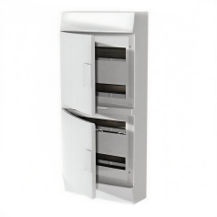 Бокс настенный ABB MISTRAL41W / 72M, непрозрачная дверь, с клеммами N+PE [1SLM004102A3110]