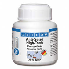 Антикоррозионная паста Weicon Anti-Seize High-Tech, банка с кистью, 120 г (10000193) [wcn26100012]