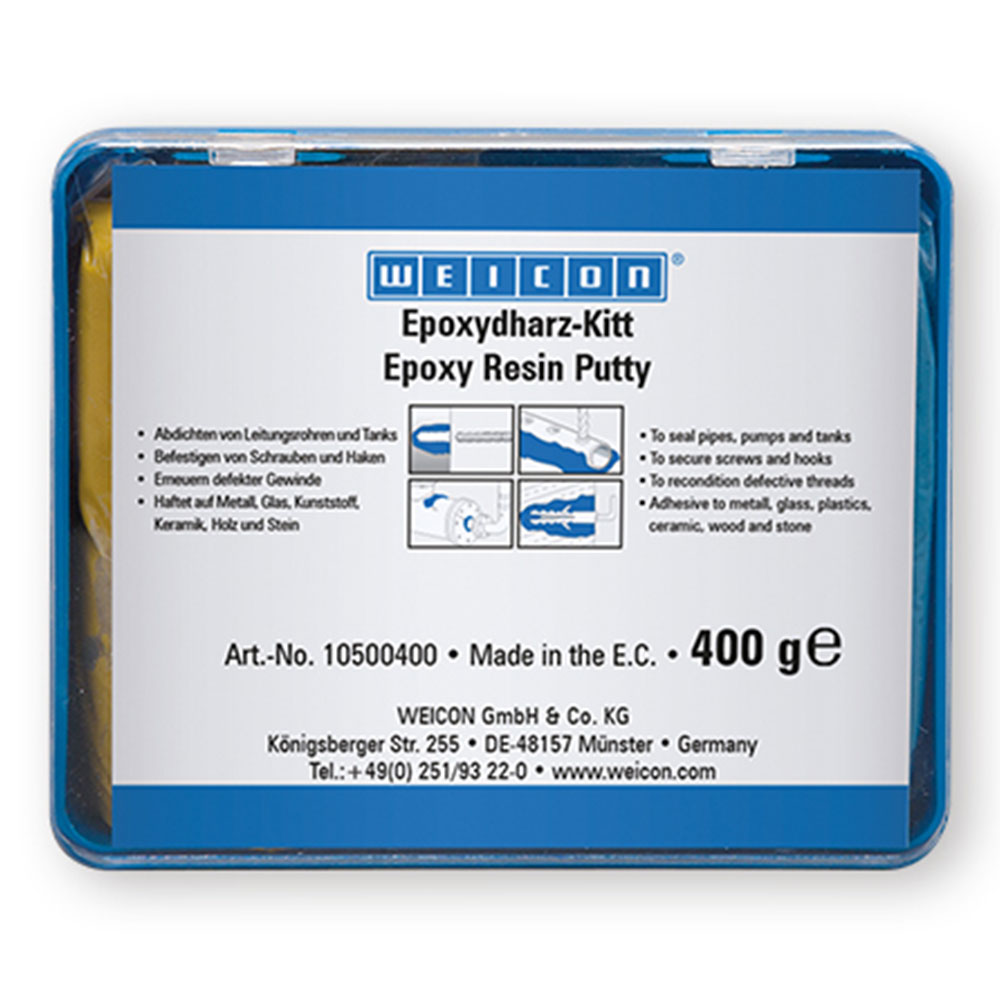 Эпоксидный ремонтный набор Weicon Resin Putty, 0.4 кг [wcn10500400]
