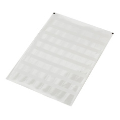 Самоламинирующаяся этикетки для кабеля ITK 21х12 мм, белые, полиэстер, 64 этикетки на листе А4 [IND-CS9-01]