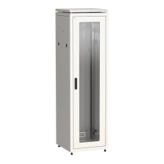 Шкаф сетевой 19" ITK LINEA N 42U 600х600 мм, серый [LN35-42U66-GM]