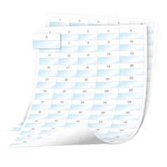 Самоламинирующиеся этикетки Dymo XTL, черный на белом, 24х23 мм, 96 этикеток на листе А4 (27 листов) [1908552]