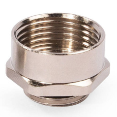 Муфта переходная латунная увеличивающая Fortisflex МПЛ М16/М20, стальной [89598]