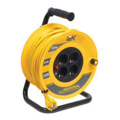 Удлинитель на катушке УК30 IEK INDUSTRIAL, 2P+PE 3х1 мм², 30 м [WKP14-10-04-30]