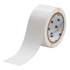 Этикетки Brady THT-17-422-3 полиэстер, 50.8 х 25.4 мм, белые глянцевые, 3000 шт [brd14942]