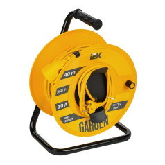 Удлинитель на катушке УК40 IEK GARDEN, 2P 2х1 мм², 40 м [GD-KP50-10-01-40]
