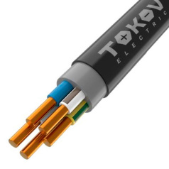 Кабель силовой медный ППГнг(А)-HF TOKOV ELECTRIC, 5х2.5 мм², ОК (N PE), 660 В [ТХМ00409123]