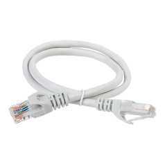 Коммутационный шнур (патч-корд) ITK категория 5E, UTP, 1.5 м, серый [PC01-C5EU-1M5]