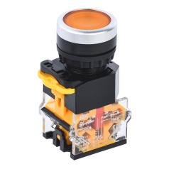 Кнопка управления IEK D8-11T Ø 22 мм, 1NO+1NC, с фиксацией, желтая [BBT30-11T-3-21-K05]