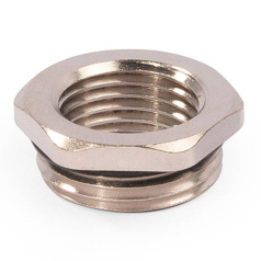 Муфта переходная латунная уменьшающая Fortisflex МПЛ М20/М16, стальной [89603]