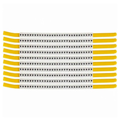 Клипсы для проводов Brady SCN-18-W диаметр 4.6-5.9 мм, легенда "W", белые, 300 шт [brd133332]