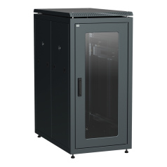 Шкаф сетевой 19" ITK LINEA N 18U 600х1000 мм, чёрный [LN05-18U61-G]