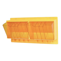 Блокировочная закрытая станция, поликарбонат, 8 держателей для замков, 2 отсека для блокираторов и 3 кармана для бирок [gwrB104]