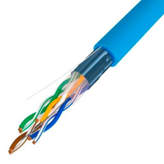 Кабель витая пара F/UTP TOKOV ELECTRIC, категория 6, 4х2х23AWG, PVC, синий [TKE-C08-F/UTP-42-6-500]