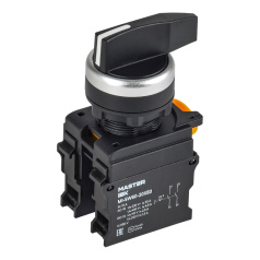 Переключатель длинная ручка на 3 положения IEK MASTER 2NO чёрный [MI-SW60-20XB3-4-25-3-K02]