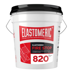 Огнезащитное вспучивающееся покрытие Elastomeric 820 Fire Stop, серое, 20 кг