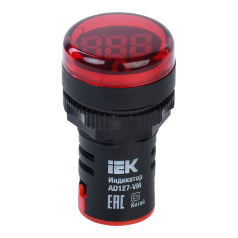 Индикатор значения напряжения AD127-VM IEK [BBI40-VM]