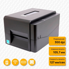 Термотрансферный принтер TSC TE310, 300 dpi, USB, Internal Ethernet, Wi-Fi [99-065A901-S1LF00]