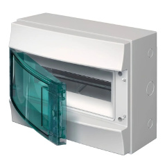 Бокс настенный ABB Mistral65, 12М, прозрачная дверь, с клеммами [1SLM006501A1202]