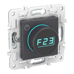 Термостат электронный SK-T01G IEK «SKANDY» с индикатором, графитовый [SK-RT11-K53]