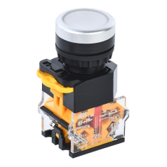 Кнопка управления IEK D8-11T Ø 22 мм, 1NO+1NC, с фиксацией, белая [BBT30-11T-3-21-K01]