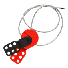 Тросовый блокиратор Brady Safelex, стальной трос в виниловой оболочке, Ø 4.1 мм, 1 м [gws145554]