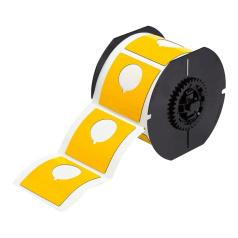 Этикетки Brady B30EP-170-593-YL под кнопку, полиэстер, 60.96 х 60.96 мм, Ø 30.5 мм, желтые, 145 шт [gws118073]