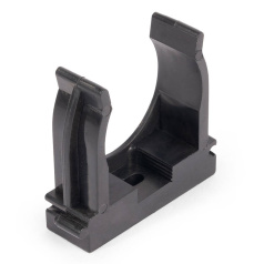 Крепеж-клипса для труб Fortisflex КМП Ø 20 мм, черная [89337]