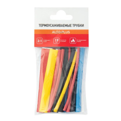 Набор термоусаживаемых трубок Rexant AUTO PLUS 2:1 (19 шт) [29-0102]