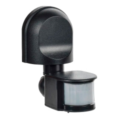Датчик движения IEK ДД 008, 1100 Вт, 180°, 12 м, черный, IP44 [LDD10-008-1100-002]