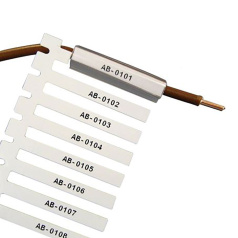 Жесткие вставки Durasleeve Brady M71D-1-7696 винил, 10 х 4.4 мм, белые, 500 шт [brd710904]