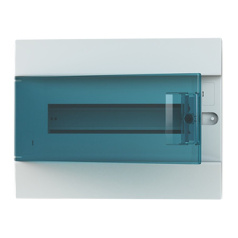 Бокс в нишу ABB Mistral41 12М, зеленая дверь, с клеммами [1SLM004101A1203]