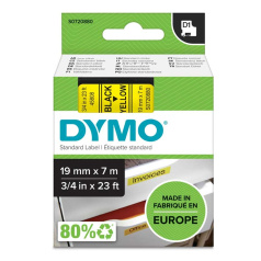 Картридж Dymo S0720880/45808, 19 мм, черный на желтом