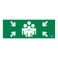 Самоклеящаяся этикетка IEK 280х100 мм, Место сбора [LPC10-1-28-10-MSTS]