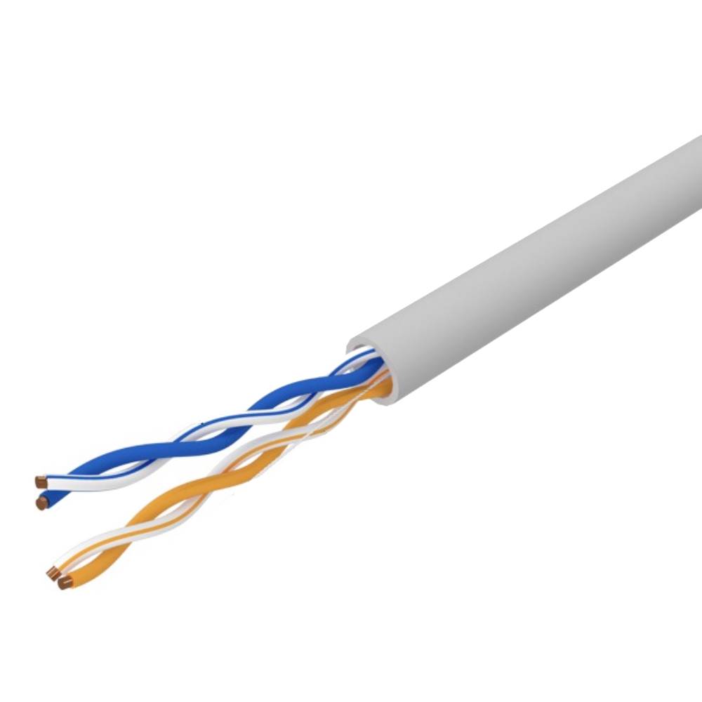 Кабель витая пара U/UTP PROconnect, cat 5e, 2PR, 24AWG, внутренний, серый, 305 м [01-0022-3]