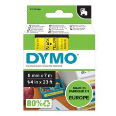 Картридж Dymo S0720790/43618, 6 мм, черный на желтом
