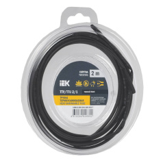 Термоусаживаемая трубка IEK ТТУ нг-LS 2/1, черная, 2 м [UDR12-002-001-002-K02-T]