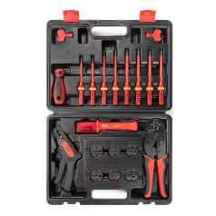 Набор КВТ СКМ-3 ПРОФИ для резки, снятия изоляции и опрессовки [103137]