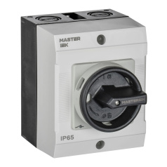 Переключатель кулачковый IEK MASTER в боксе закрытая рукоятка 16А схема 55 [MI-CS21-016-055]