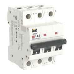 Автоматический выключатель IEK ARMAT M06N-DC 3P Z 6А [AR-M06N-3-Z006DC]