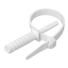 Хомут с дюбелем IEK ХД 7 х 150 мм, белый (50 шт) [UHH80-7-150-50-K01-F]