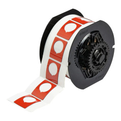 Этикетки Brady B30EP-167-593-RD под кнопку, полиэстер, 30.48 х 38.1 мм, Ø 22.5 мм, красные, 235 шт [gws118052]