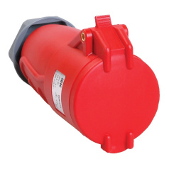 Розетка переносная IEK MAGNUM ССИ-214 16А-6ч/380-415В 3P+PE IP44 [PSN22-016-4]