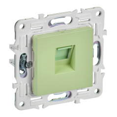 Розетка компьютерная RJ45 IEK SKANDY кат. 6 SK-K02G мятный [SK-K10-2-K06]