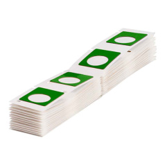 Объемные этикетки Brady M7‐5‐7593‐GN полиэстер, 30 х 40 мм, зеленый, 100 шт [brd312016]