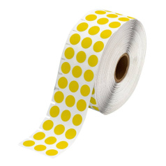 Этикетки Brady BPT-602-499YL нейлоновая ткань, круглая Ø 9.53 мм, желтая, 3000 шт [brd217067]