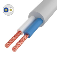 Провод соединительный ПВС Rexant 2х1.5 мм², белый [01-8034-5]