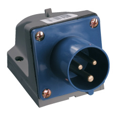Вилка стационарная IEK ССИ-513 2P+PE 16А 200-250В IP44 [PSR51-016-3]