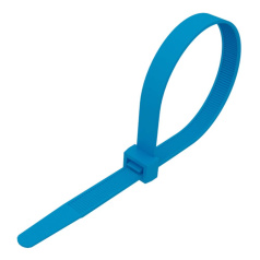 Хомут-стяжка нейлоновая Rexant 400 x 4.8 мм, синяя (25 шт) [07-0405-25]