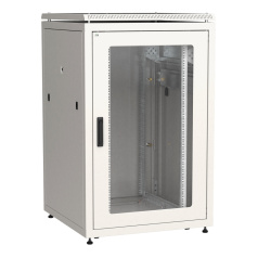 Шкаф сетевой 19" ITK LINEA N 24U 800х800 мм, серый [LN35-24U88-GM]